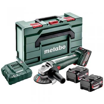 Amoladora Angular Metabo W 18 L 9-125 Quick, Sin Cable, Diámetro de Disco 125 mm, Velocidad Máxima 8500 RPM, Peso 1.6 kg