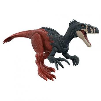 Dinosaurio de acción Jurassic World Megaraptor con sonidos Roar Strikes HGP79, figura de Mattel para niños mayores de 4 años