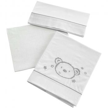 Conjunto de Sábanas Sweet Bear para Cuna 120x60, 3 Piezas - Micuna TX-821