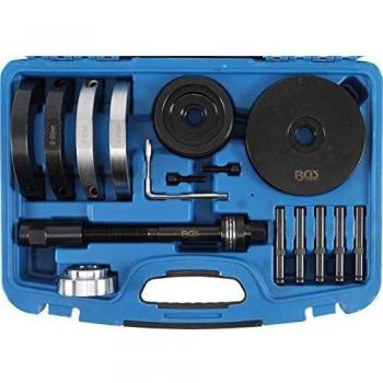 BGS Technic - Juego de herramientas para montar y desmontar cojinetes de ruedas VW 85 mm, incluye múltiples adaptadores y es compatible con varios modelos de vehículos