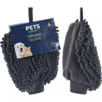 Guante de Microfibra para Limpieza de Mascotas 23x18cm Thayba, suave y absorbente, ideal para eliminar pelo y suciedad de mascotas, fácil de usar y lavar