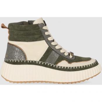 Chika10 - Zapatillas deportivas de mujer con suela de plataforma y cierre de cordones