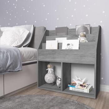 Cargador para niños hormigón gris 71x30x78,5 cm multicapa