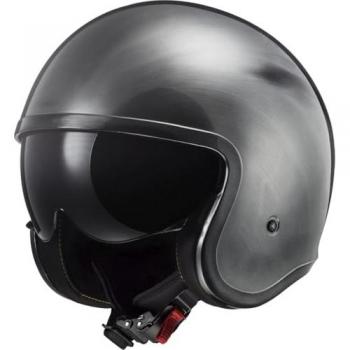 Casco Jet LS2 OF599 Spitfire II Jeans Titanio 2XL