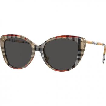 Burberry BE4407 408787 Women's Cat Eye Sunglasses in Beige