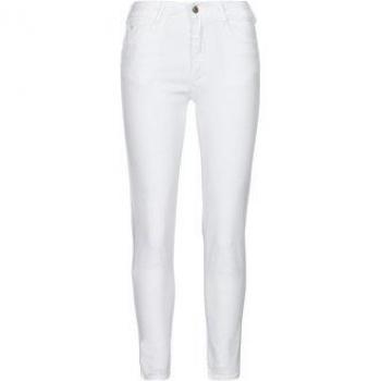 Le Temps des Cerises Women's High-Waisted Slim Fit 7/8 White Jeans