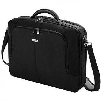 DICOTA Multi Plus 14-15,6 - Bolsa Bandolera compacta para portátiles de 14-15,6 Pulgadas, con Compartimento Acolchado y bloqueable para portátil, Bolsillo para Tableta y Mucho más
