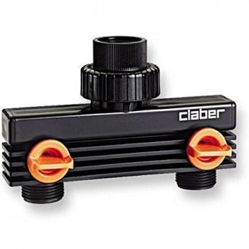 Conector de Riego Claber 3/4 Macho a Dos Vías