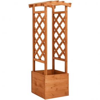 Arched Firwood Trellis Planter