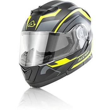 ACERBIS 0023929.444.062 Serel Graphics Casco Modular Negro/Amarillo S
