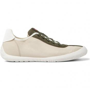 CAMPER Twins Sneakers for Men - Grey/Yellow/Green, Size 45/11, Cotton Fabric
