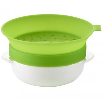 Lékué - Recipiente para Calentar Cereales en microondas, Color Verde