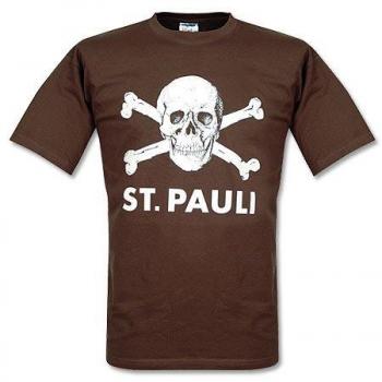 FC St. Pauli Calavera Marrón Camiseta Marrón XXL