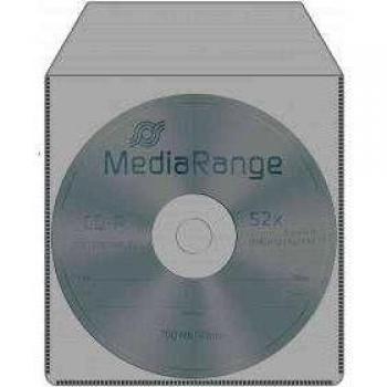MediaRange Zubehör CD-/DVD-Rohlinge Funda 1discos Transparente - Fundas para Discos ópticos