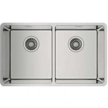 Fregadero de Acero Inoxidable Teka BE LINEA RS15 2C 740 Bajo Encimera, Dos Cubetas - Modelo 115030007
