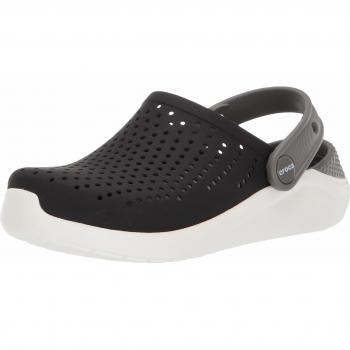 Crocs Literide Clog K, Zuecos, Black/White, 34/35 EU