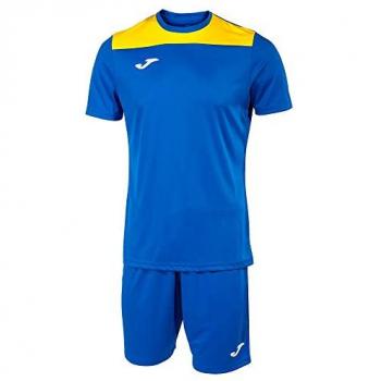 Conjunto de fútbol Joma Phoenix II para hombre en color royal amarillo