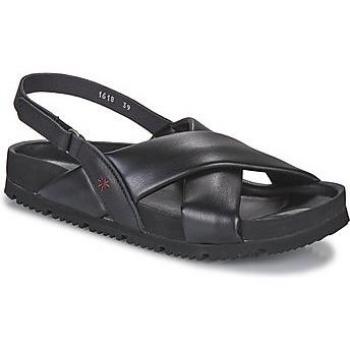 Sandalias planas de mujer de piel con autocierre color burdeos