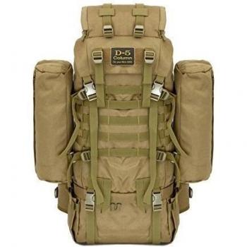 D-5 columnas y # x24 C7; Gran capacidad mochila Militar ejército combate táctico mochila senderismo mochila deportes al aire libre mochila multifunción mochila con bolsa de marco de aluminio en forma de U viaje Camping Senderismo Mochila