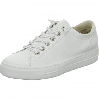 Zapatillas Paul Green de Cuero Liso Blancas para Dama - Talla 36