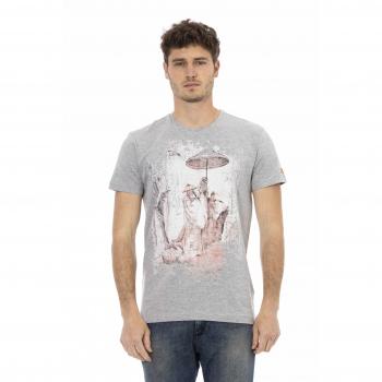 Trussardi Action Gray Cotton T-Shirt - L