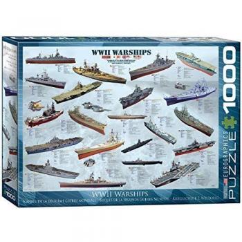 Puzzle Eurographics - Barcos de Guerra de la Segunda Guerra Mundial, 1000 piezas