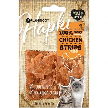 Snack para gatos Flamingo Hapki tiras de pollo secas 50 g