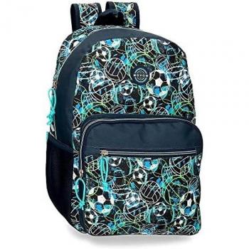 Movom Balls Mochila Escolar Adaptable a Carro Azul 32x42x16 cms Poliéster 21,5L