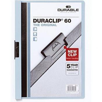 Durable Duraclip - Carpeta, 60 hojas, color azul