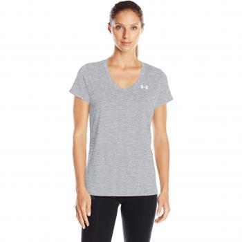 Under Armour Tech SSV Twist Camiseta Deportiva, Women, Gris, XS