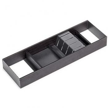 Portacuchillos Orderbox para cajón, 150x470 mm, Gris antracita, Acero y Madera