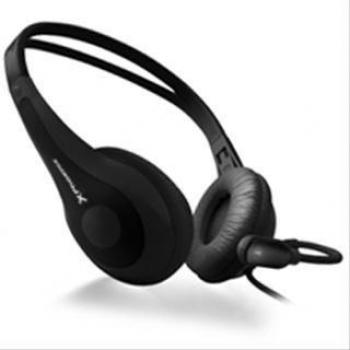 Phoenix Technologies M-9074 - Auriculares de diadema abiertos con micrófono, color negro
