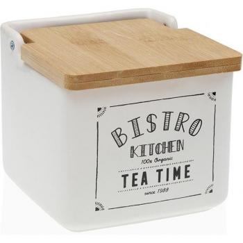 Salero Bistro - Práctico y Elegante - Medidas 12.2 X 11.5 X 12.2 Cm - Material Dolomita