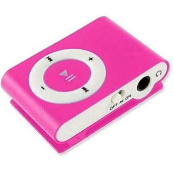 N Reproductor MP3 Clip Radio FM Auriculares Rosa