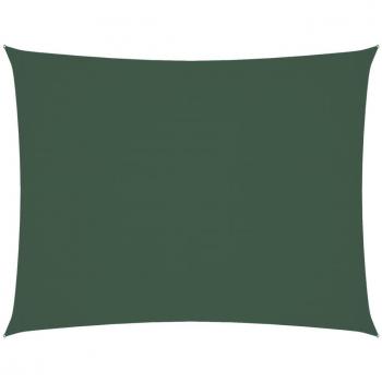 Toldo de vela rectangular Día y Noche 4x5 m tela Oxford verde oscuro