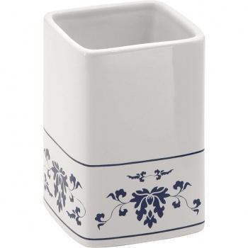 Portacepillos para encimera Gedy Cixi Blanco y Azul