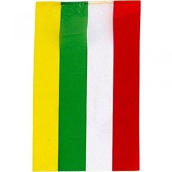 Verbetena - Bandera plástico La Rioja, 20x30 cm, bolsa 5x10 metros