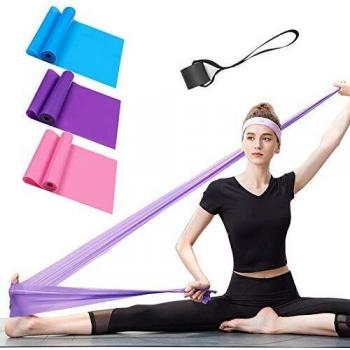 Bandas Elasticas Fitness 3 Piezas Resistencia Bandas de Ejercicios para Yoga, Pilates, Crossfit, Estiramientos, Fisioterapia, Entrenamiento de fuerza, Mujer y Hombre