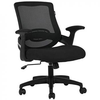 Hbada Silla de Oficina Silla de Escritorio ergonómica Silla giratoria Silla de Malla Silla de Trabajo Silla fácil con función Rocker Negro