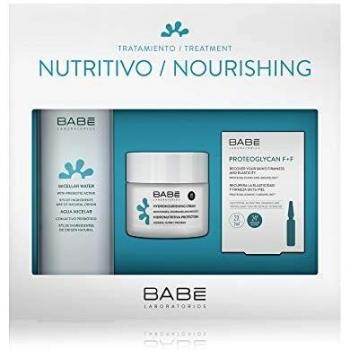 Laboratorios Babé | Cofre Tratamiento Nutrititvo | Completo Tratamiento Nutritivo en 3 Pasos | Limpieza + Hidratación + Acción Intensiva 304 ml | Crema Hidronutritiva Protectora | Agua Micelar