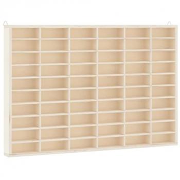 Mueble expositor de pared con 60 compartimentos, dimensiones 60x4,5x40,5 cm