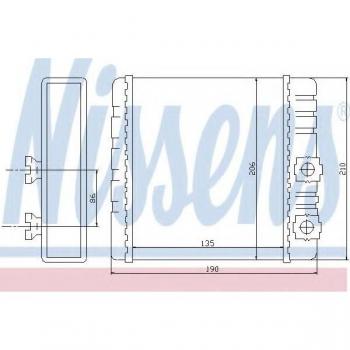 Radiador de calefacción NISSENS 70514 - Tipo: Calefactor, Características: Fabricado por NISSENS, modelo 70514, diseñado para proporcionar calor eficiente en vehículos, fácil instalación, compatible con diversas marcas y modelos