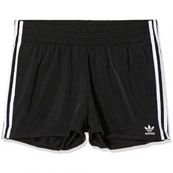 adidas Tres Bandas Pantalones Cortos, Mujer, Negro