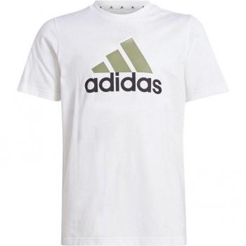 Camiseta adidas essentials 2 colored big logo algodón infantil blanca manga corta