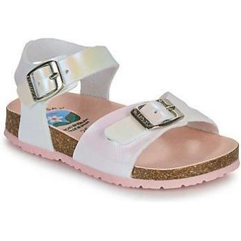 Sandalias Pablosky para niñas en color blanco con hebilla