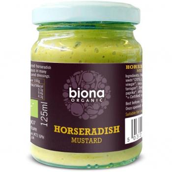 Biona Organic - Mustard - Horseradish - 125g