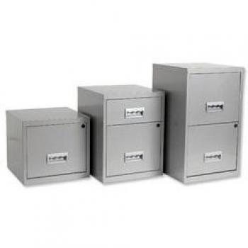 Gabinete de Archivo Combi 2 Cajones - Plata - Pierre Henry