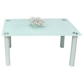 Mesa de Centro de Cristal Templado Blanco 90x50 cm CT18