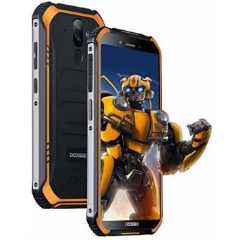 DOOGEE S40 Lite Dual SIM Movil Todoterreno, Android 9.0 Telefonos Moviles Libres IP68/IP69K Impermeable 2GB+16GB, 4650mAh 5,5 Pulgada, Cámara 8MP+5MP, Huella Dactilar Desbloqueo Facial - Naranja