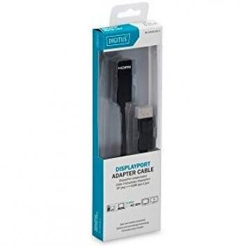 Adaptador/convertidor DisplayPort a HDMI Digitus DB-340400-001-S